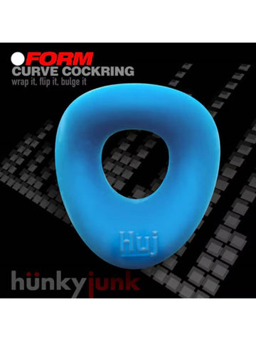 Hunkyjunk FORM Stretchy Mens Cock Ring Versatile Bendable Design - Stretchy Cock Rings