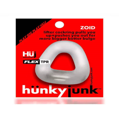 Hunkyjunk Zoid Trapezoid Lifter Stretchy Cock Ring Enhanced Erection Support - Stretchy Cock Rings