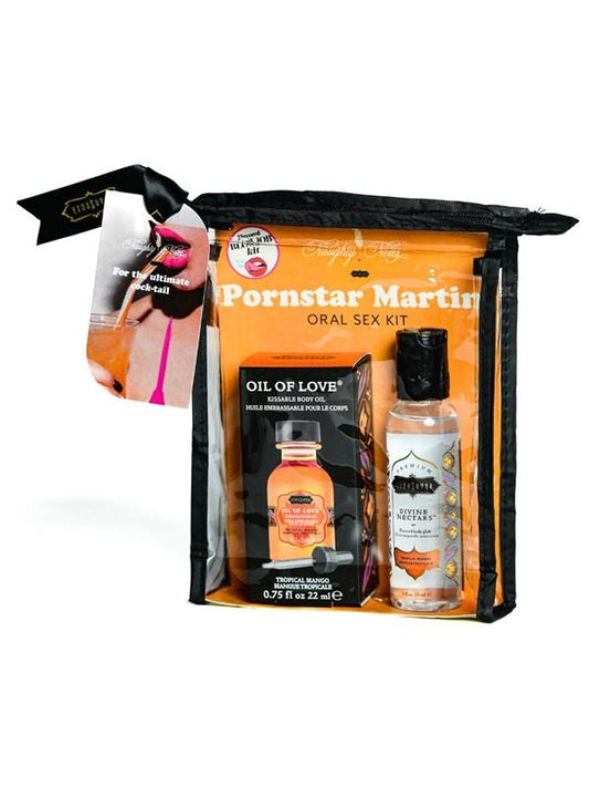 Kama Sutra Porn Star Martini Oral Sex Cocktail Kit with Tropical Mango Oil - - Sex Kits