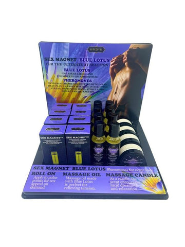 Kama Sutra Sex Magnet Pheromone Fragrance Oil Blue Lotus Display 20 Units - Bath and Intimate Fragrances