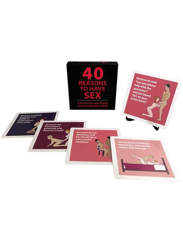 Kheper Games 40 Reasons to Have Sex Position Cards - Sex Games, Coupons and Tricks