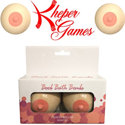Kheper Games Boobie Bath Bomb Set with Fragrance - Bath and Intimate Fragrances
