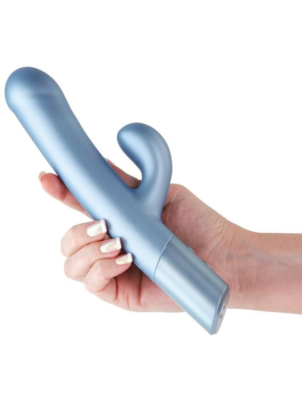 NS Novelties Royals Countess Rechargeable Rabbit Vibrator Metallic Seafoam - - Rabbit Vibrators