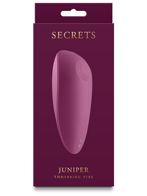 NS Novelties Secrets Juniper Throbbing Vibrator Ruby Compact Rechargeable - - Personal Massagers