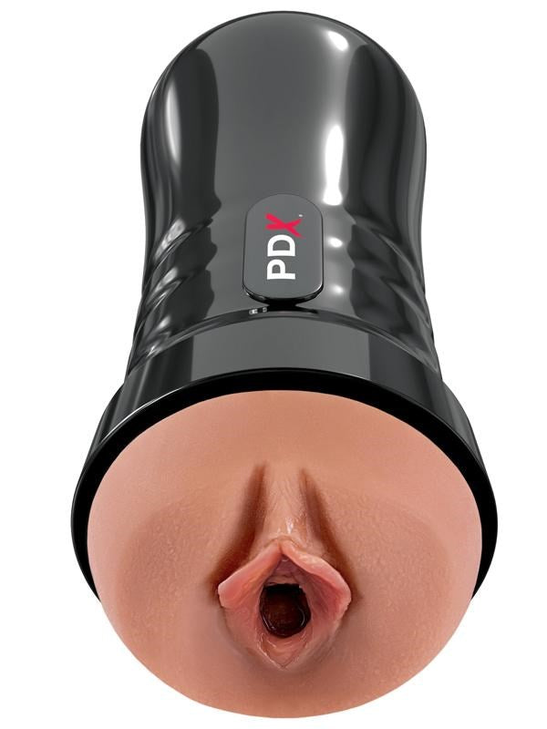 Pipedream Products PDX Extreme Wet Pussies Super Juicy Snatch Stroker Brown - - Masturbators and Strokers