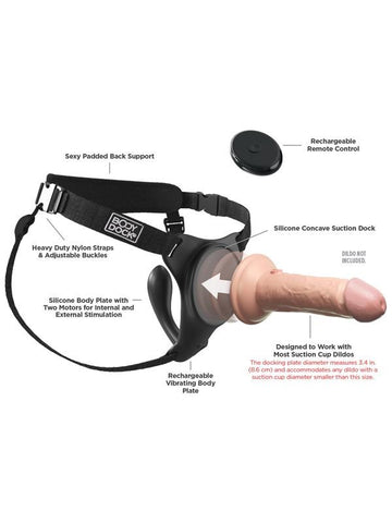 Pipedream Products Body Dock G Spot Pro Strap On Harness - Strap On Sextoys