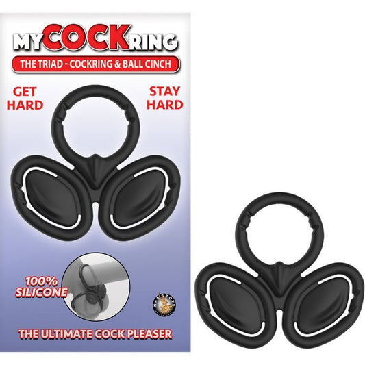 MY COCKRING The Triad Cockring and Ball Cinch - - Stretchy Cock Rings