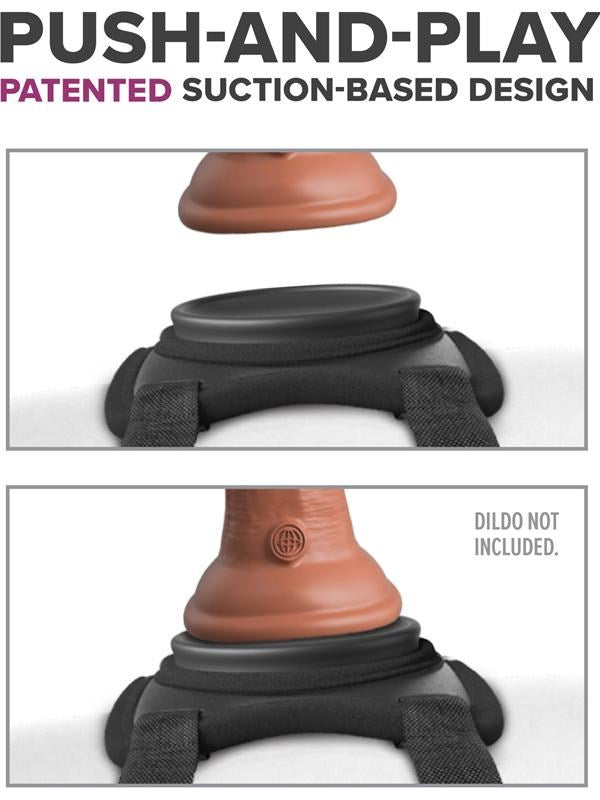 Pipedream Products Body Dock Lap Strap On Harness with Suction Technology - - Strap On Sextoys