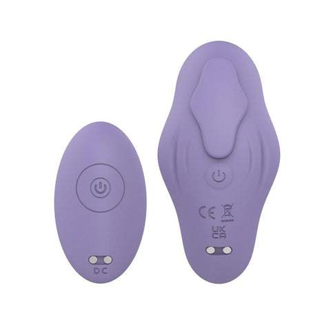 Evolved Playful Admirer Pleasures Rechargeable Panty Vibrator with Remote Lilac - Mini & Slim Vibrators