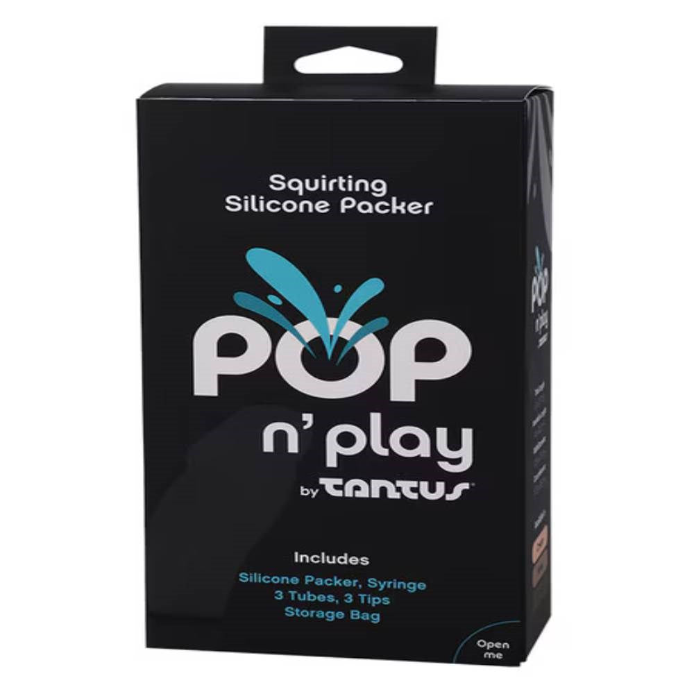 Tantus POP N Play Realistic Squirting Packer Dildo Dual Function - - Realistic Dildos