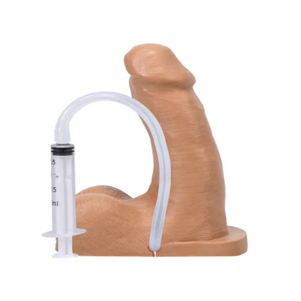Tantus POP N Play Realistic Squirting Packer Dildo Dual Function - - Realistic Dildos
