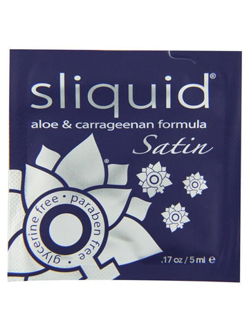 Sliquid Naturals Satin Pillows Water Based Intimate Lubricant .17 Oz Daily - Water Based Lubes