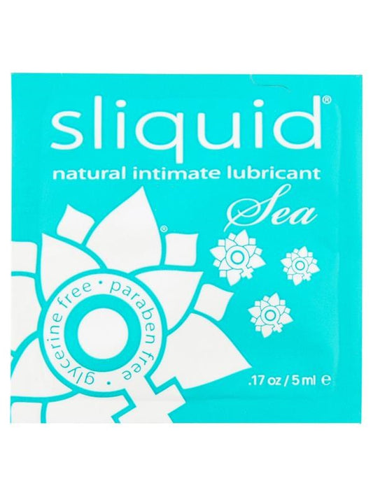 Sliquid Naturals Sea Pillows Water Based Lubricant .17 Oz Marine Extract - - Water Based Lubes