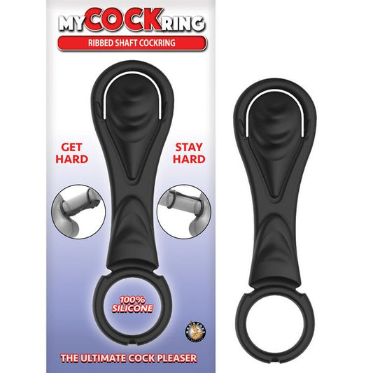 MY COCKRING Ribbed Shaft Cockring Silicone - - Stretchy Cock Rings