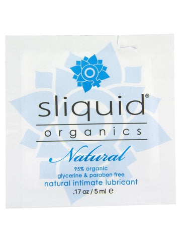 Sliquid Organics Natural Pillows Water Based Intimate Lubricant .17 Oz - Water Based Lubes