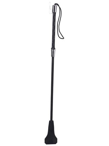 Tantus Confess Crop Black Premium Impact Play BDSM Accessory - Whips And Crops