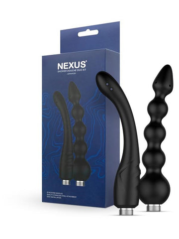 Nexus Sex Toys Advanced Shower Douche Duo Kit Dual Nozzle System - Sex Kits
