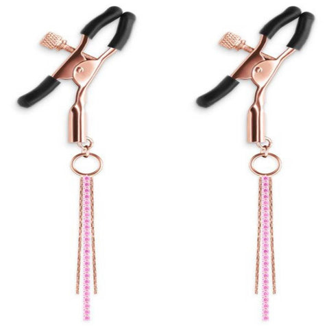 NS Novelties Bound Nipple Clamps D3 Adjustable Pressure Control - Nipple and Clit Clamps