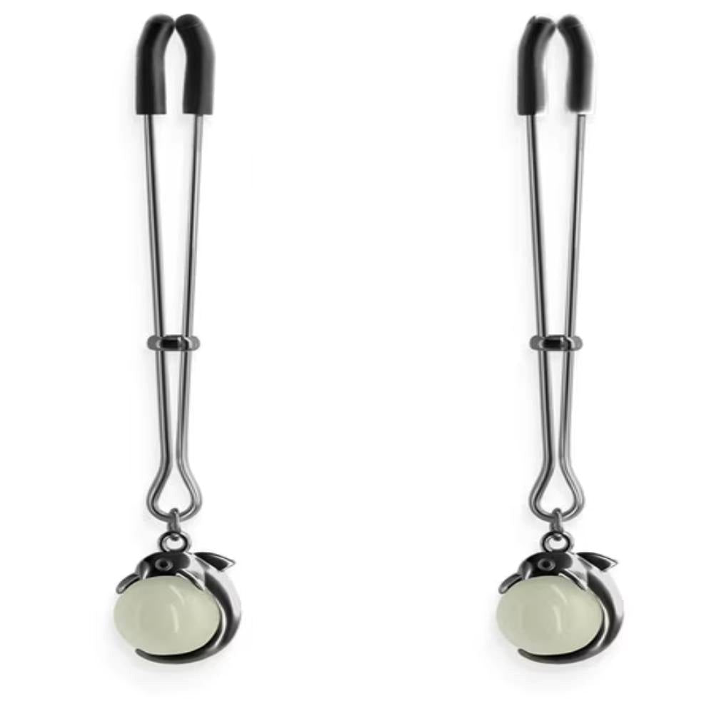 NS Novelties Bound Nipple Clamps G1 with Adjustable Pressure Control - - Nipple and Clit Clamps