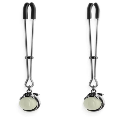 NS Novelties Bound Nipple Clamps G1 with Adjustable Pressure Control - Nipple and Clit Clamps