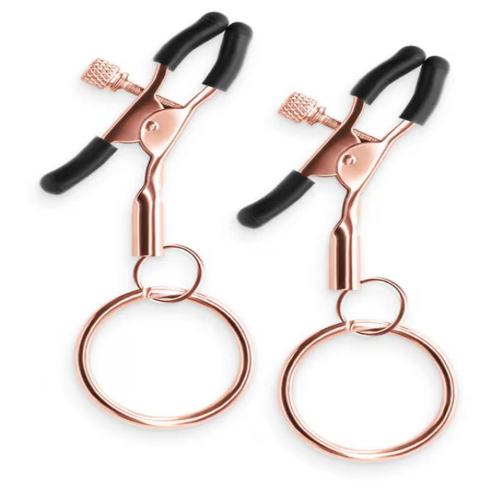NS Novelties Bound Womens Nipple Clamps C2 with Adjustable Pressure - - Nipple and Clit Clamps