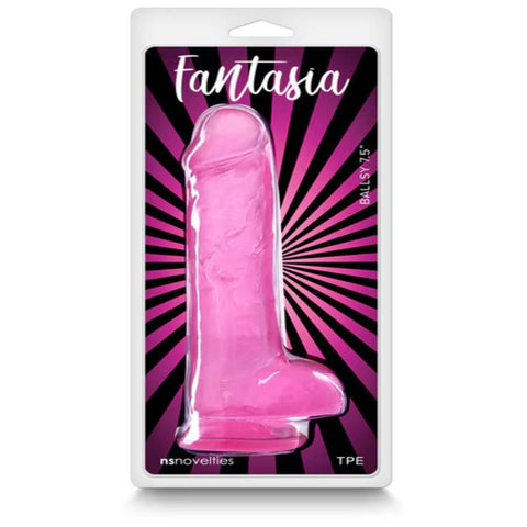 NS Novelties Fantasia Ballsy 7.5 inches Realistic Cock Premium TPE Dildo - Realistic Dildos