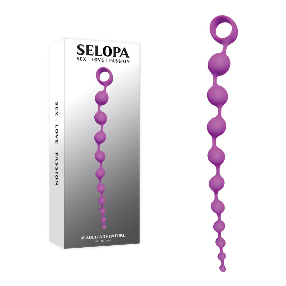Evolved Selopa BEADED ADVENTURE Anal Beads with Progressive Graduation - - Anal Beads and Balls