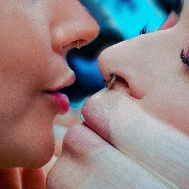 Glyde Oral Sheer Dental Dam Pink Strawberry 3 Piece - - Condoms