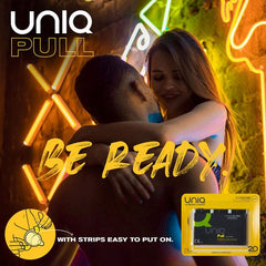 Glyde Uniq Pull With Strap Non Latex Condoms 3 Pack - - Condoms