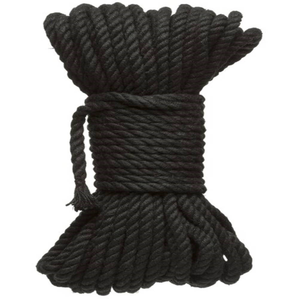 Doc Johnson Kink Merci Bind and Tie 6mm Hemp Bondage Play Rope 50 Feet Premium Hemp - - Cuffs and Restraints