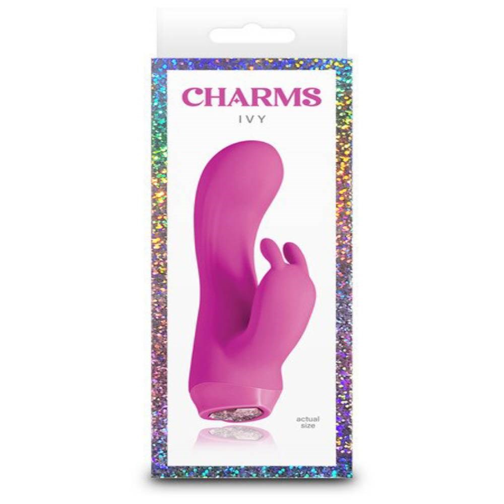 NS Novelties Charms Ivy Rechargeable Rabbit Vibrator Dual Motor Clitoral - Rabbit Vibrators