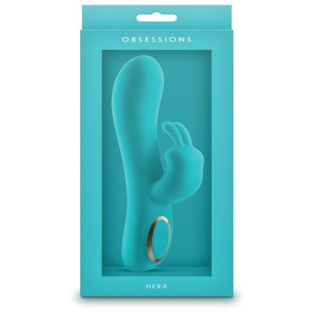 NS Novelties Obsessions Hera Rechargeable Rabbit Vibrator Dual Stimulation - Rabbit Vibrators