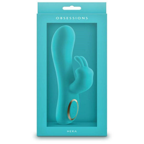 NS Novelties Obsessions Hera Rechargeable Rabbit Vibrator Dual Stimulation - Rabbit Vibrators