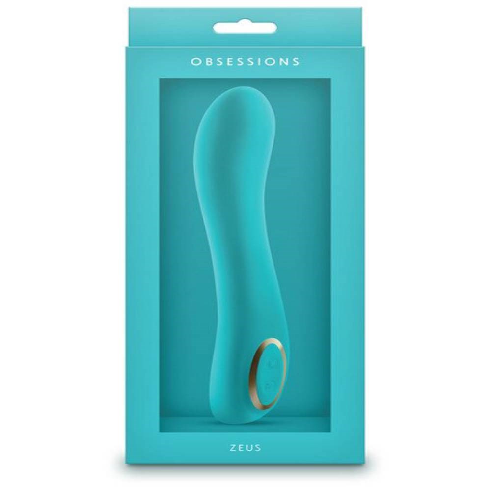 NS Novelties Obsessions Zeus Silicone G Spot Massager Anatomically Curved Vibrator - - G-Spot Vibrators