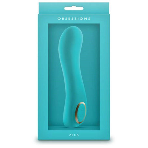 NS Novelties Obsessions Zeus Silicone G Spot Massager Anatomically Curved Vibrator - G-Spot Vibrators