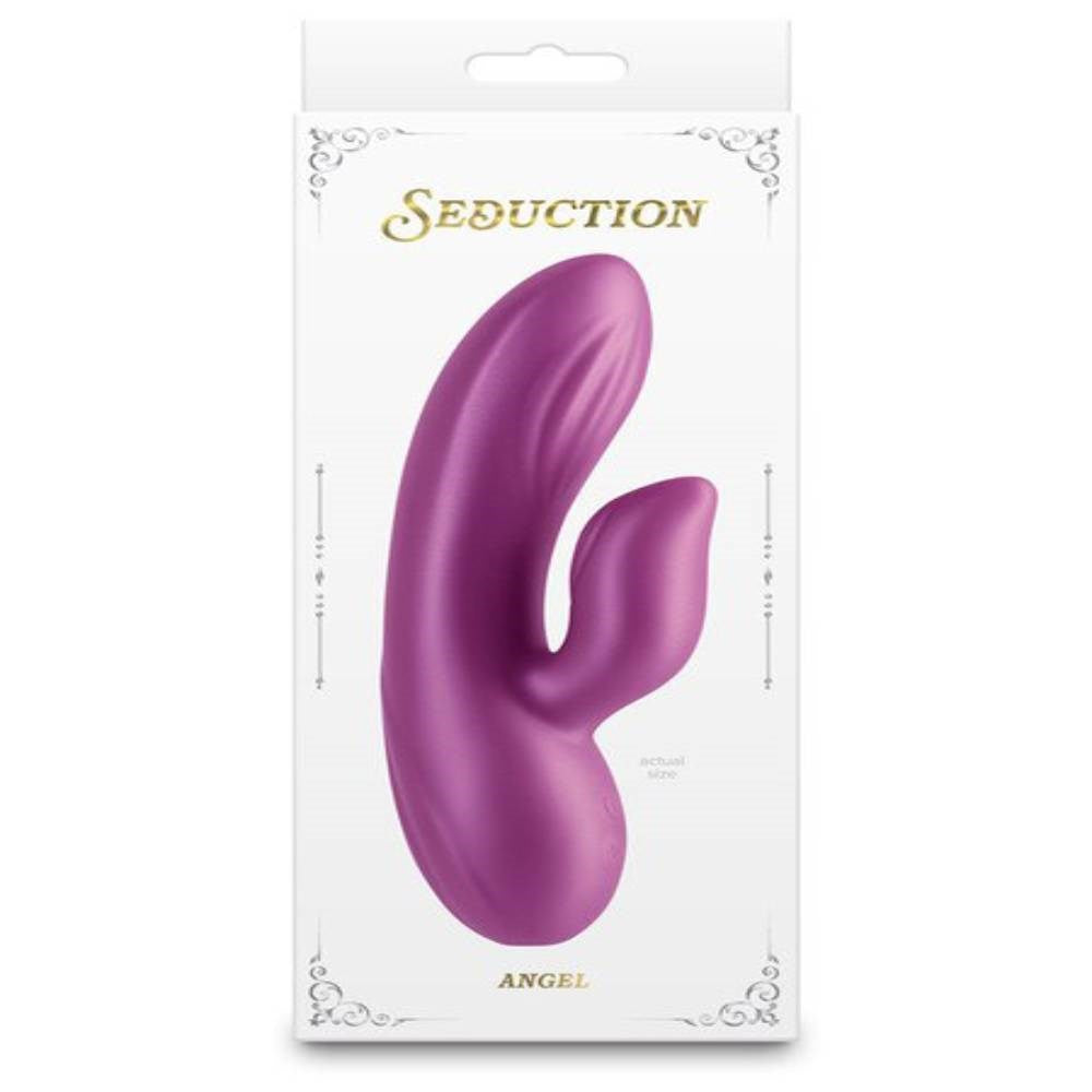 NS Novelties Seduction Angel Metallic Rabbit Vibrator Dual Motor - Rabbit Vibrators