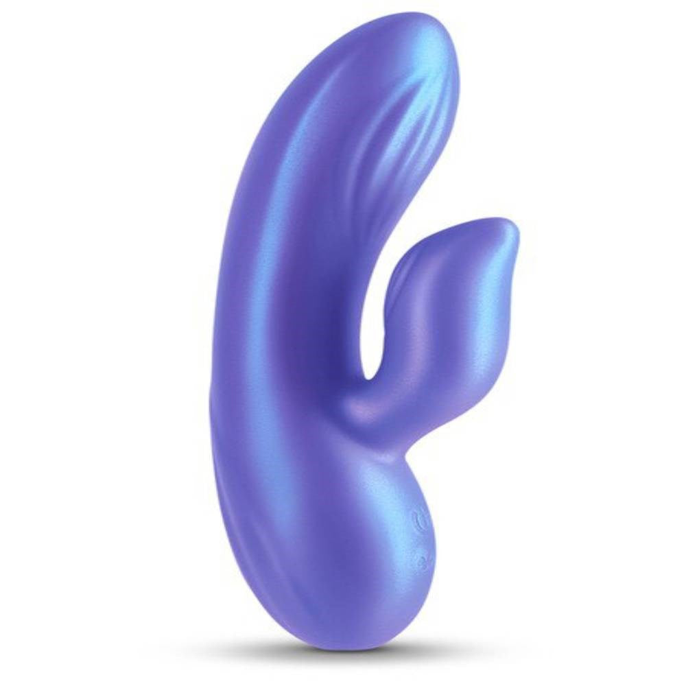 NS Novelties Seduction Angel Metallic Rabbit Vibrator Dual Motor - Rabbit Vibrators