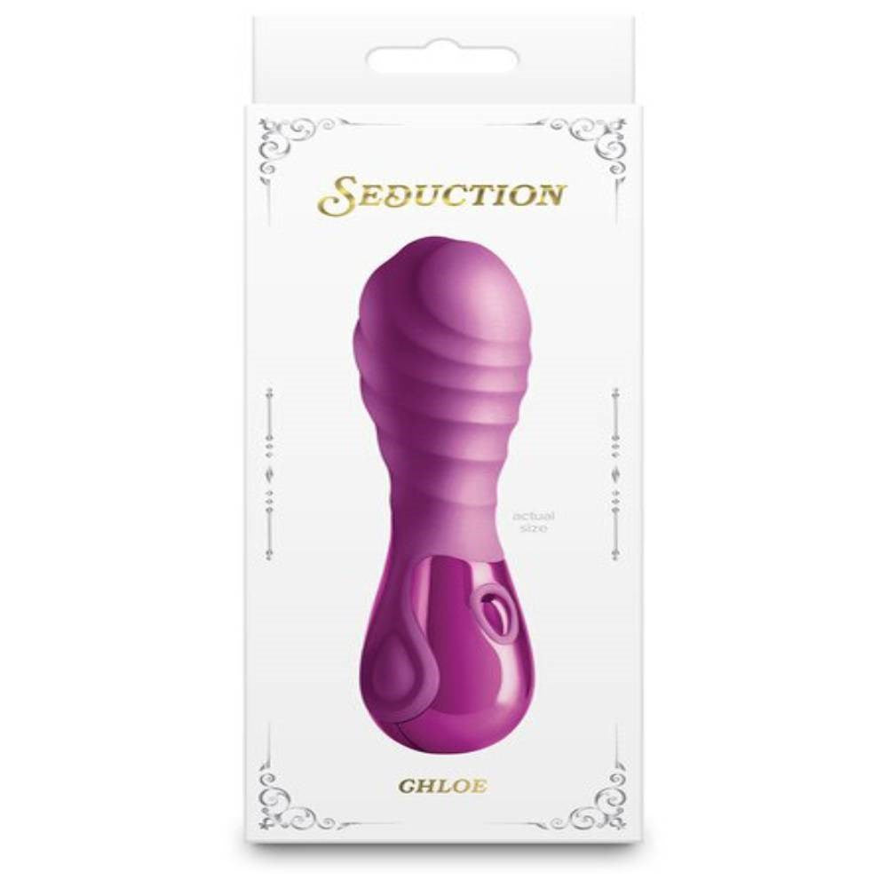 NS Novelties Seduction Chloe Metallic USB Rechargeable Silicone Vibrator - Personal Massagers