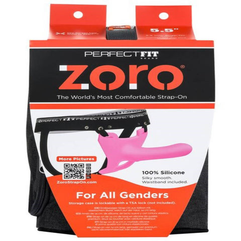 Perfect Fit Zoro 5.5 inches Strap On with Case Harness Free Design - Strap On Sextoys