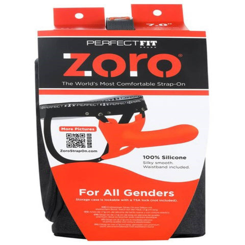 Perfect Fit Zoro Strap On 7.0 inches with Case Harness Free Design - Strap On Sextoys