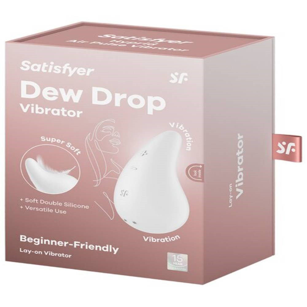 Satisfyer Dew Drop 12 Functions Intense Clitoral Stimulator - - Clit Ticklers and Pulsators