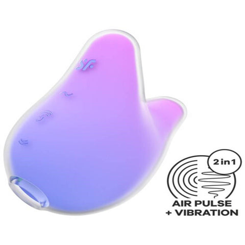 Satisfyer Mermaid USB Rechargeable Clitoral Vibrator with Dual Motors - Clit Ticklers and Pulsators