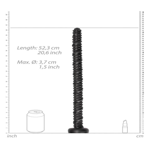 Shots Toys Ass Textured Snake Dildo 20 Inch Long Anal Sex Toy - Anal Dildos