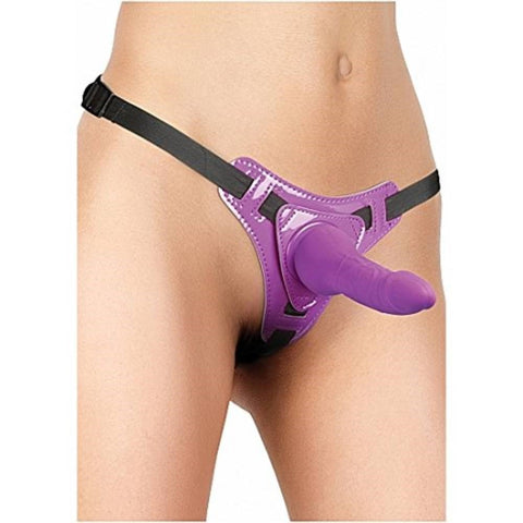 Shots Toys Pleasure Strap On 5.7 Inch Dildo with Adjustable Harness System - Strap On Sextoys
