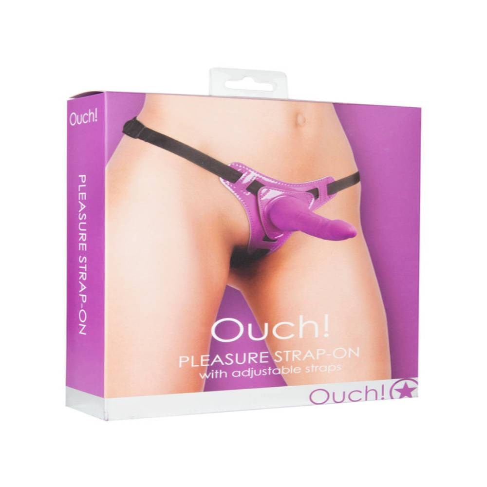 Shots Toys Pleasure Strap On 5.7 Inch Dildo with Adjustable Harness System - - Strap On Sextoys