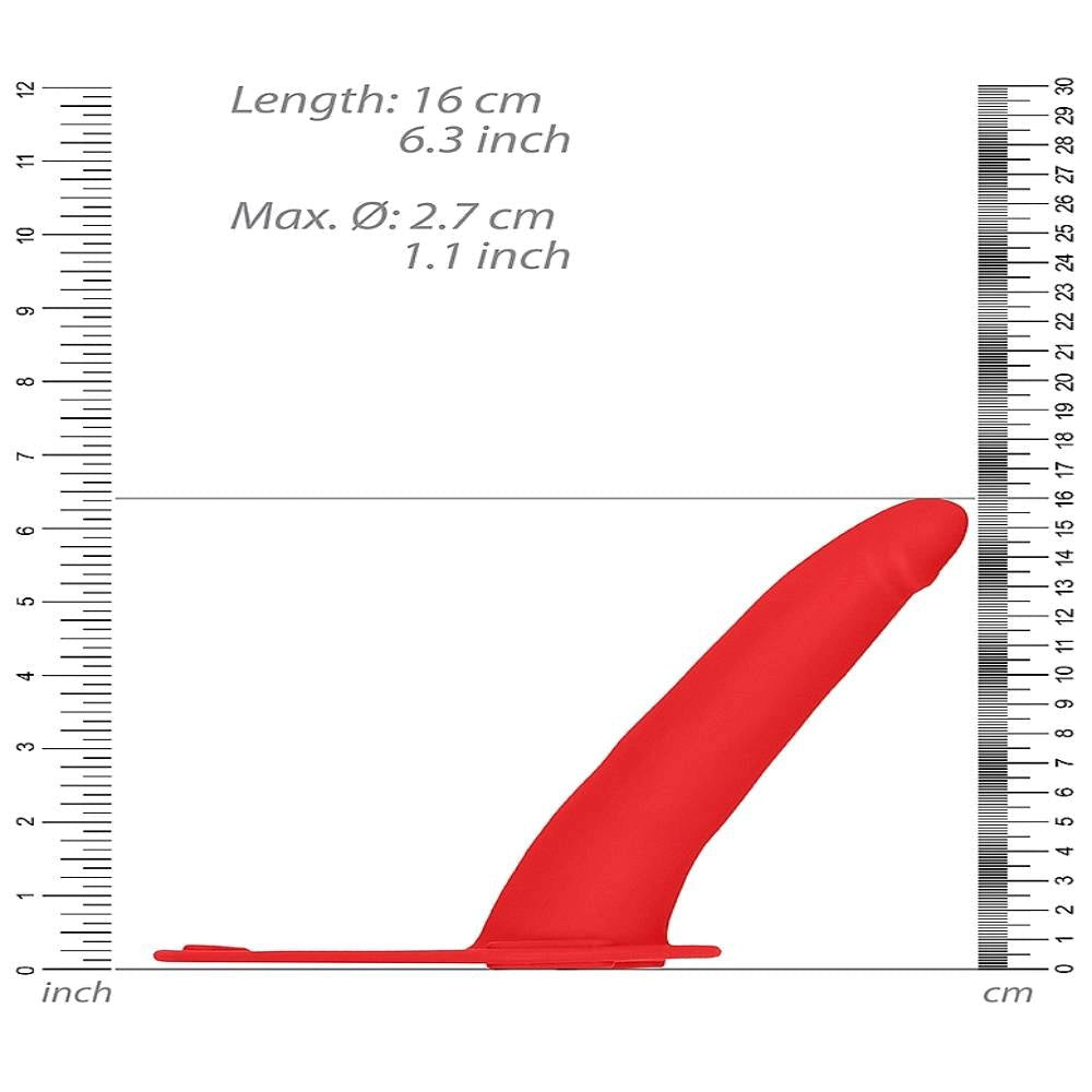 Shots Toys Silicone Adjustable Strap On Dildo with Three Point Harness - - Strap On Sextoys