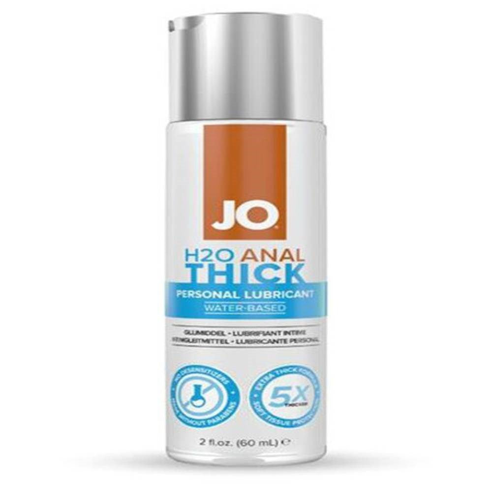 System Jo Jo H2O Anal Thick Water Based Lubricant Premium Comfort - - Anal Lubes