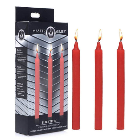 XR Brands Master Series Fetish Drip Candles Low Temperature Wax Play - Bath and Intimate Fragrances