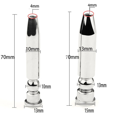 BDStyle Urethral Plug Dilator Sounds Cathe Hollow Premium Steel Sound - Penis Plugs