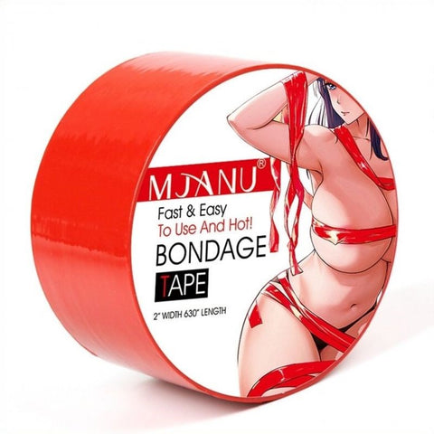 BDStyle Mjanu Electrostatic Bondage Tape Adjustable Cock Ring - Anal Dildos